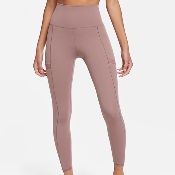 Nike Pants - NWT Nike Yoga Mauve Luxe Dry-Fit Tights